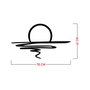 Wallity Sparkle Escultura de Pared de Metal Negra
